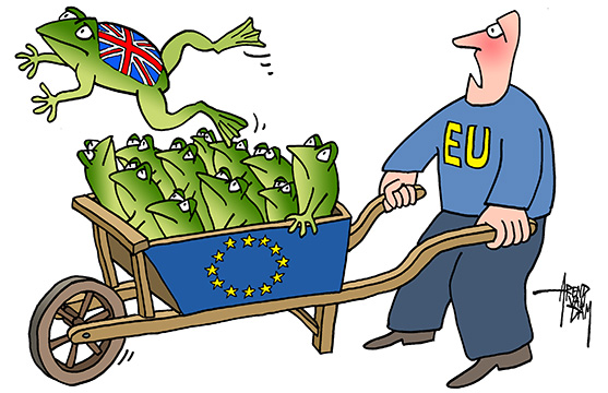 Brexit en EU-kikkers