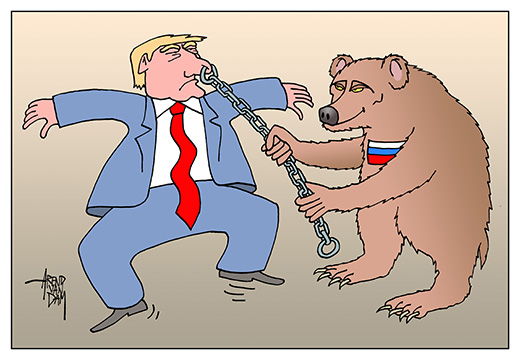 Trump dansende beer