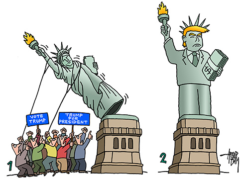 Statue of Trump