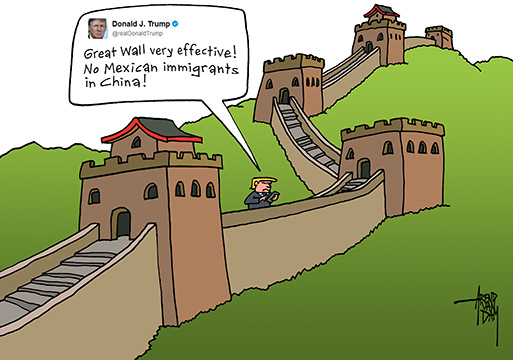 Trump en de Chinese Muur