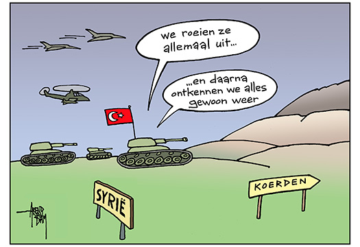 Erdogan tegen de Koerden