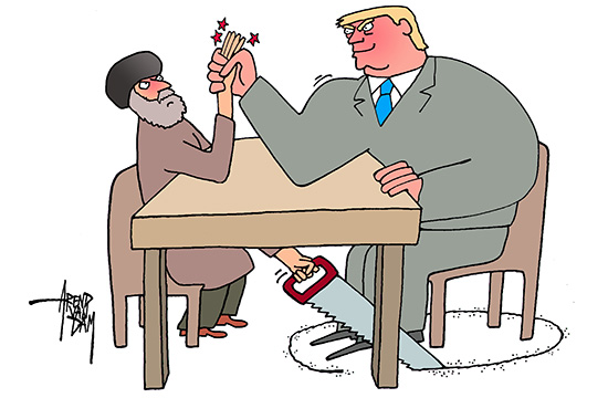 ArmWrestlingTrump Iran