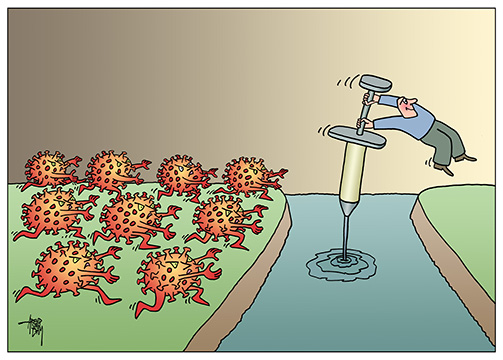 CoronaVaccinatiePolsstok