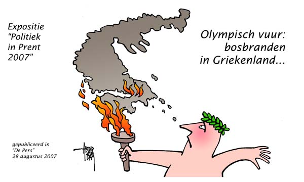 PiP 2007OlympischVuur bosbranden