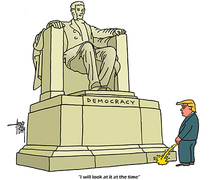TrumpSoilingDemocracy