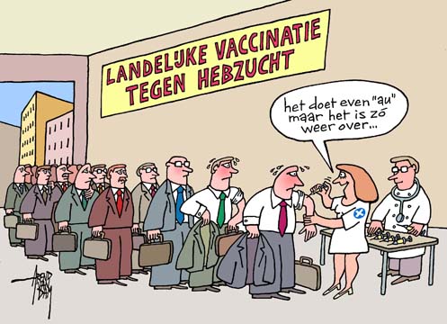 vaccinatie tegen hebzucht