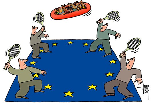 vluchtelingen speelbal van politici